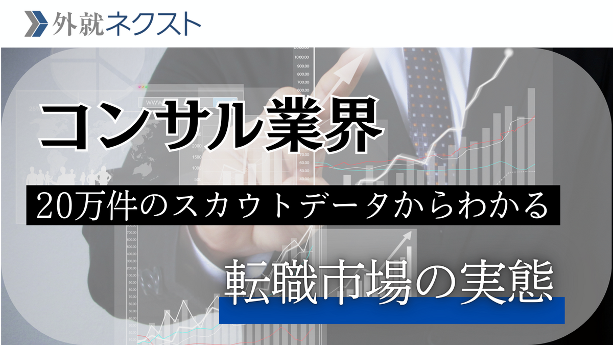 外資就活ネクスト(旧Liiga) コラム | コンサル業界 転職スカウト徹底解剖：20万件のデータからわか...