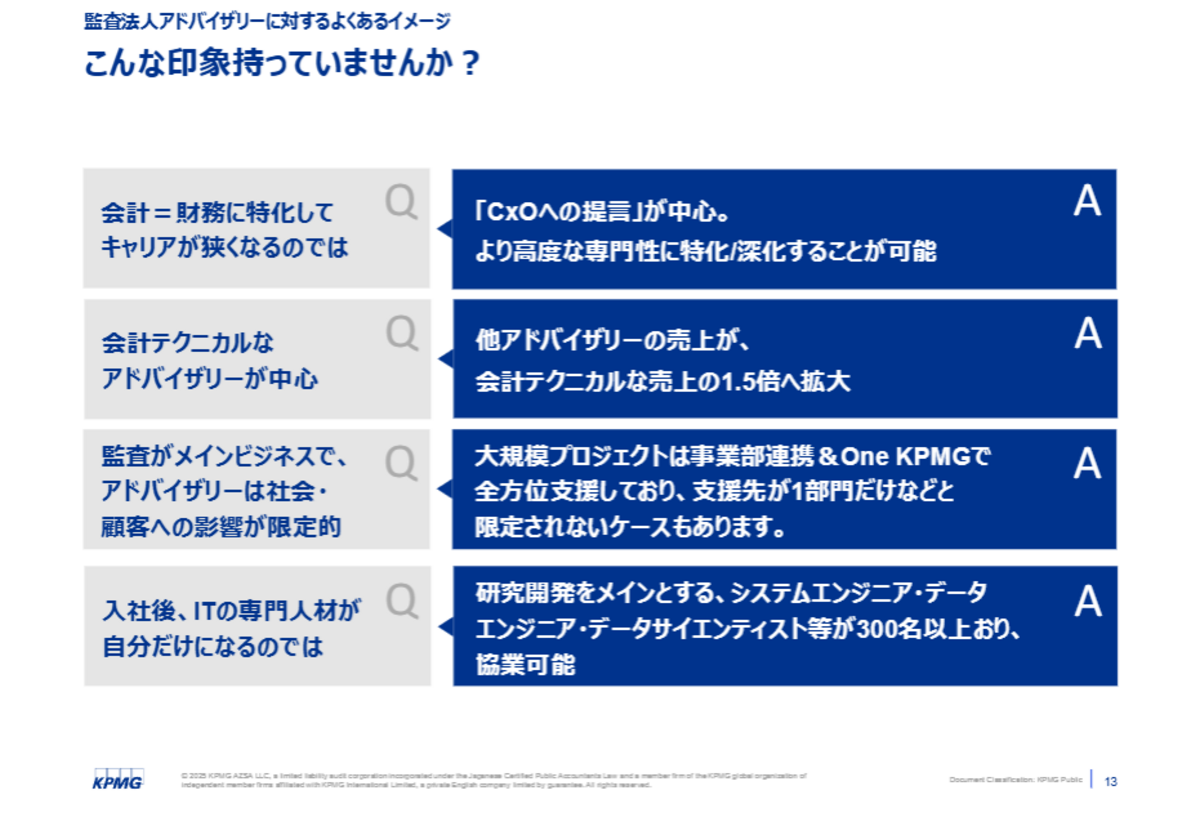監査法人アドバイザリーへのよくある印象と実態